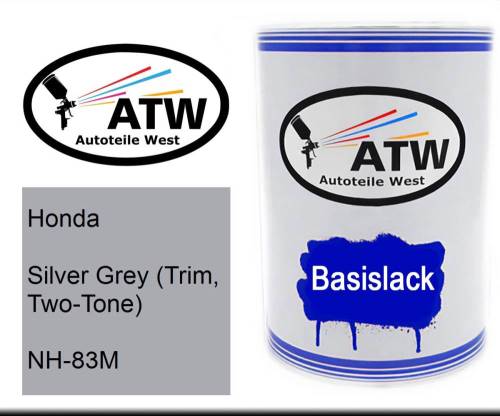 Honda, Silver Grey (Trim, Two-Tone), NH-83M: 500ml Lackdose, von ATW Autoteile West.